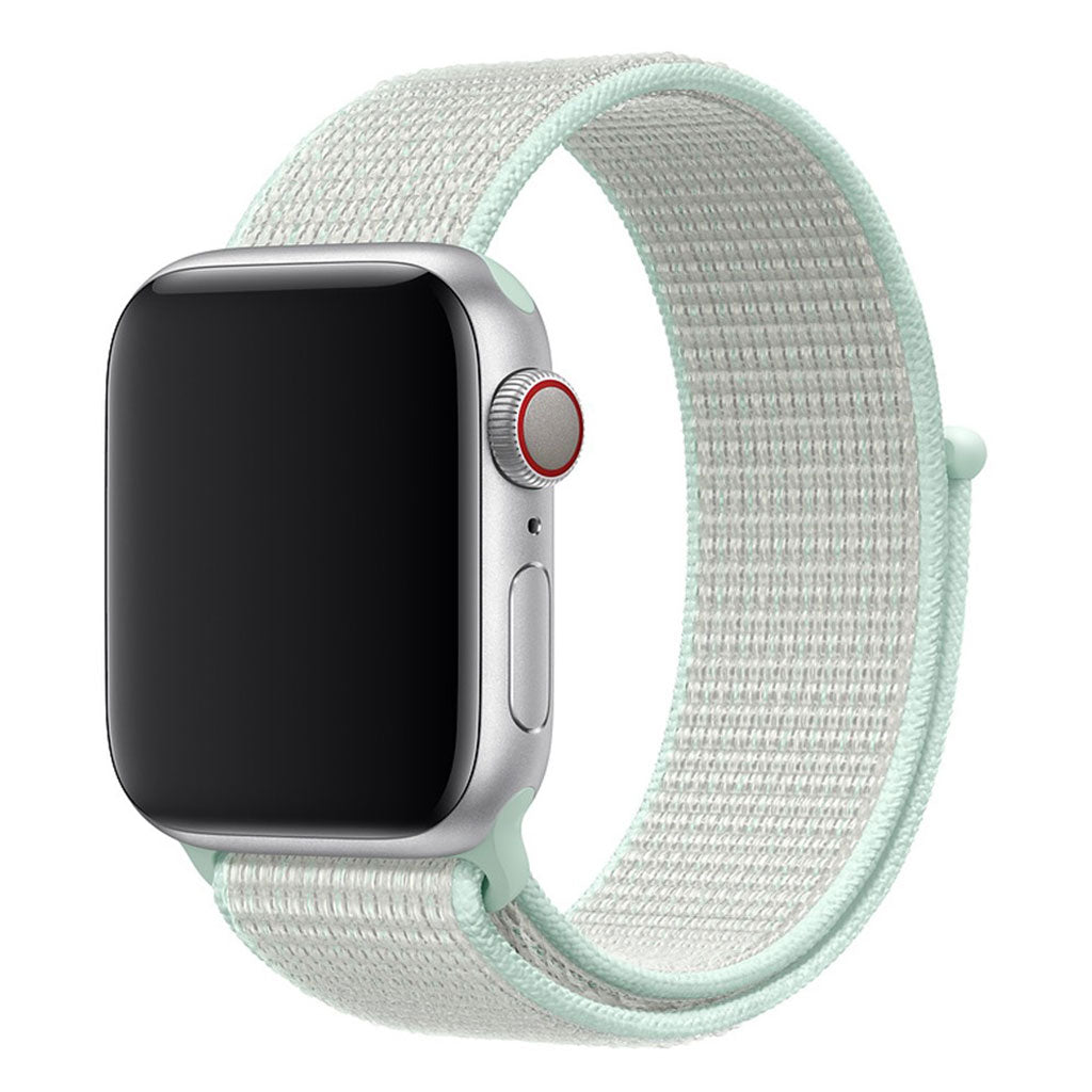 Rigtigt holdbart Apple Watch Series 4 40mm Nylon Rem - Hvid#serie_4