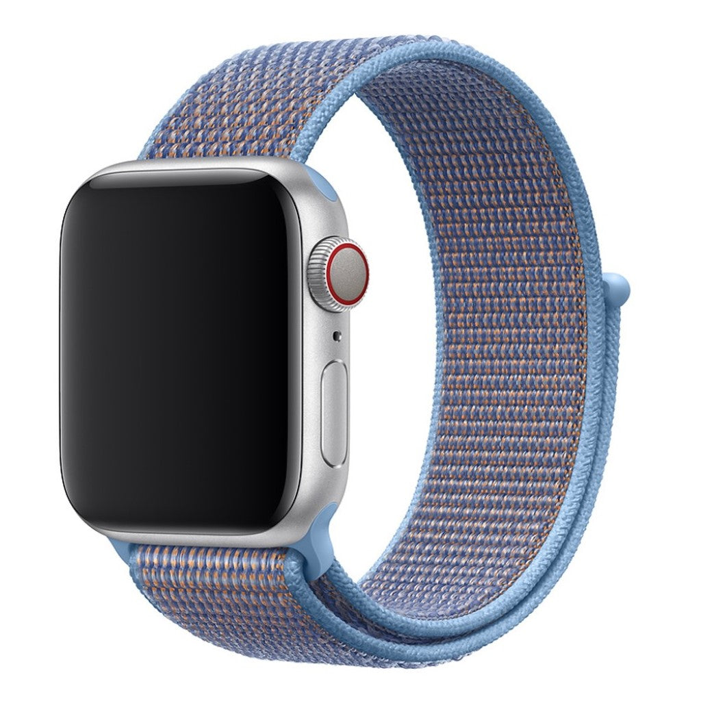 Rigtigt holdbart Apple Watch Series 4 40mm Nylon Rem - Blå#serie_5