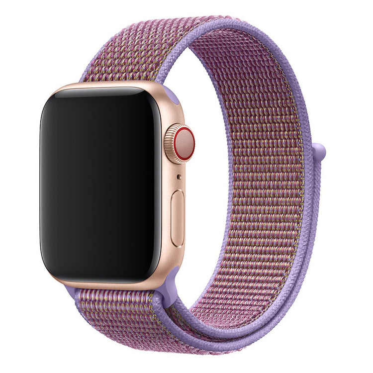 Rigtigt holdbart Apple Watch Series 4 40mm Nylon Rem - Lilla#serie_7