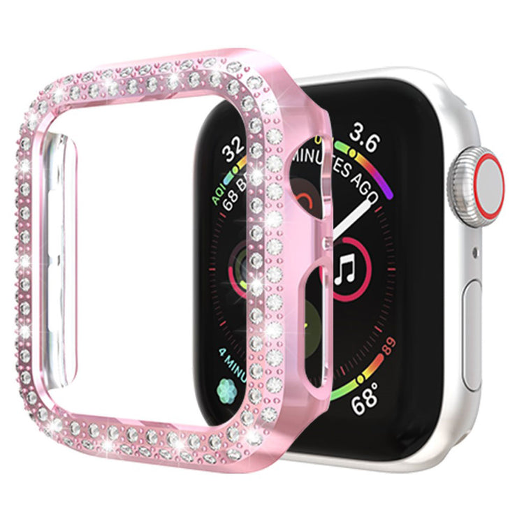 Vildt Godt Apple Watch Series 4 40mm Plastik og Rhinsten Cover - Pink#serie_3