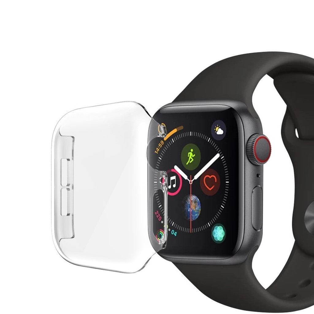 Fint Apple Watch Series 4 40mm Plastik Cover - Gennemsigtig#serie_2