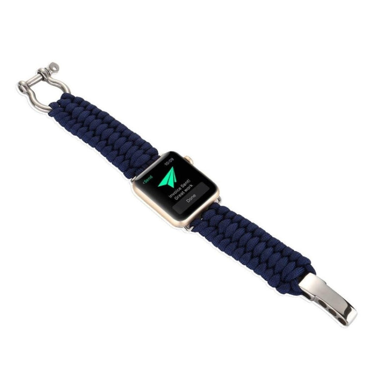 Rigtigt godt Apple Watch Series 4 44mm Nylon Rem - Blå#serie_6