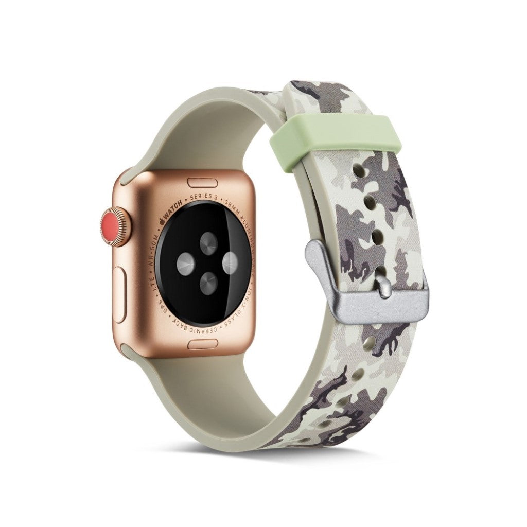 Super godt Apple Watch Series 4 44mm Silikone Rem - Sølv#serie_13