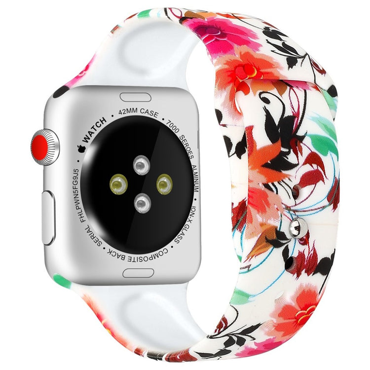 Fed Apple Watch Series 4 44mm Silikone Rem - Flerfarvet#serie_4