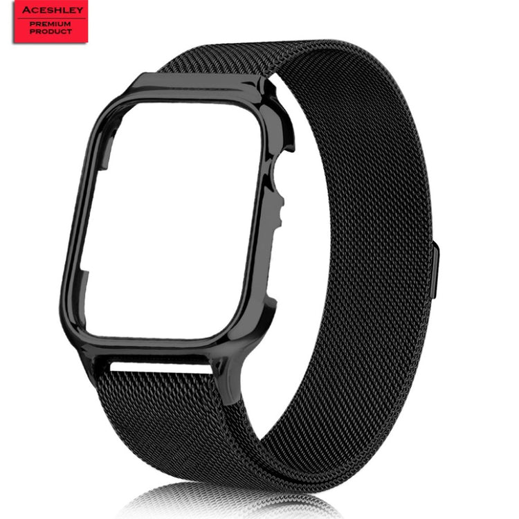 Glimrende Apple Watch Series 4 44mm Metal Rem - Sort#serie_1