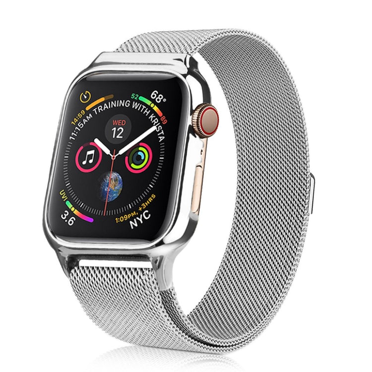 Glimrende Apple Watch Series 4 44mm Metal Rem - Sølv#serie_2