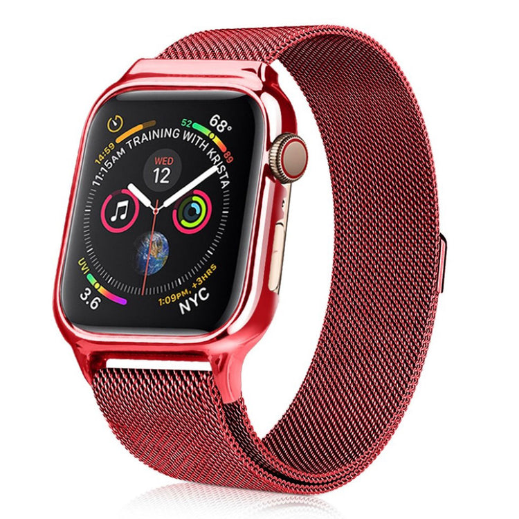 Glimrende Apple Watch Series 4 44mm Metal Rem - Rød#serie_3