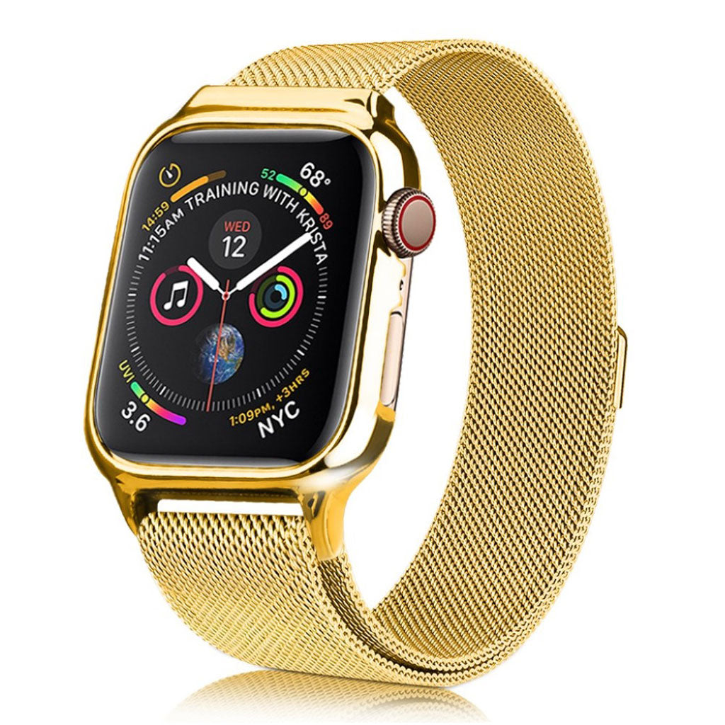 Glimrende Apple Watch Series 4 44mm Metal Rem - Guld#serie_5