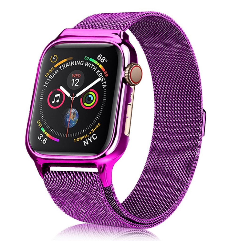 Glimrende Apple Watch Series 4 44mm Metal Rem - Lilla#serie_7