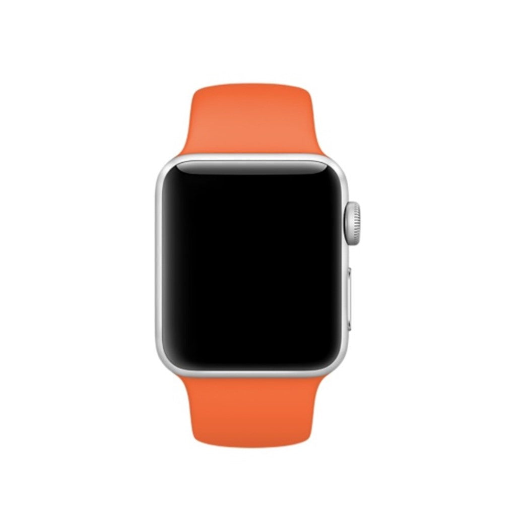 Super skøn Apple Watch Series 4 44mm Silikone Rem - Orange#serie_12