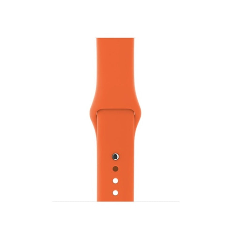 Super skøn Apple Watch Series 4 44mm Silikone Rem - Orange#serie_12