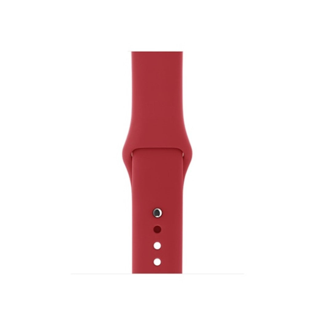 Super skøn Apple Watch Series 4 44mm Silikone Rem - Rød#serie_6