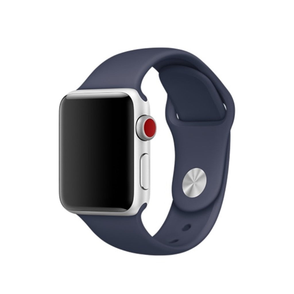 Helt vildt hårdfør Apple Watch Series 4 44mm Silikone Rem - Blå#serie_18