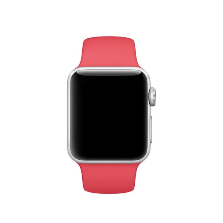 Helt vildt hårdfør Apple Watch Series 4 44mm Silikone Rem - Rød#serie_7