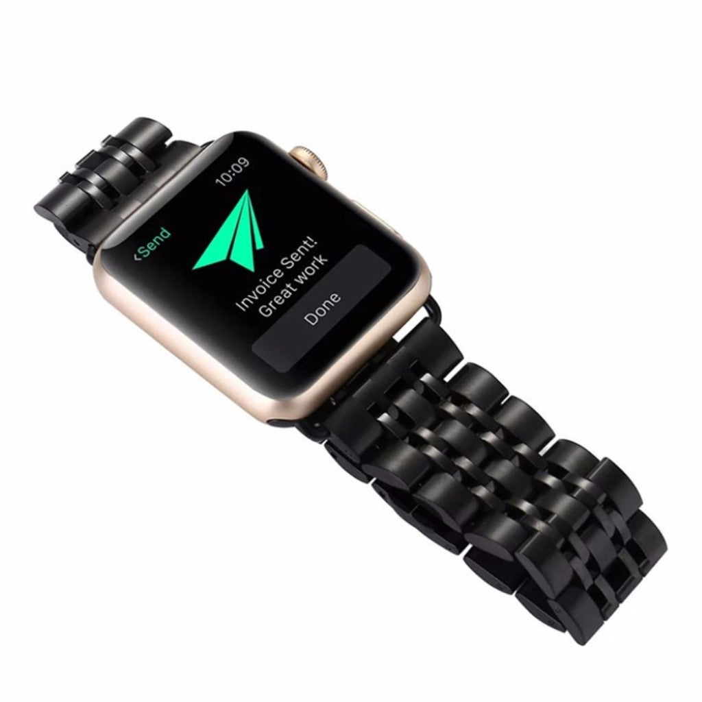 Super fint Apple Watch Series 4 44mm Metal Rem - Sort#serie_1