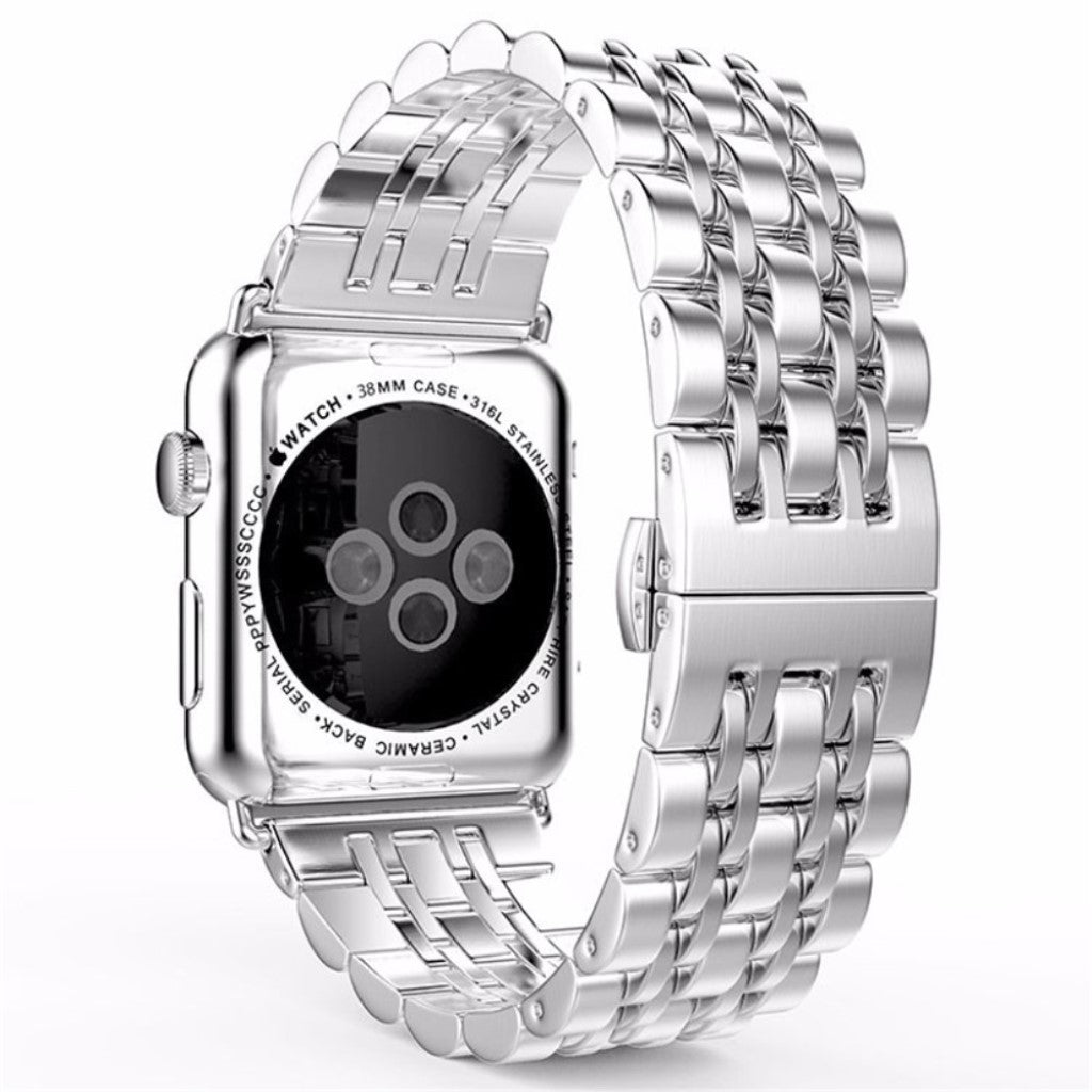 Super fint Apple Watch Series 4 44mm Metal Rem - Sølv#serie_2