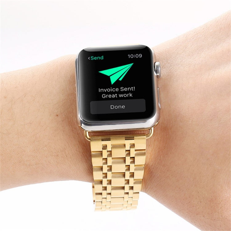 Super fint Apple Watch Series 4 44mm Metal Rem - Guld#serie_6