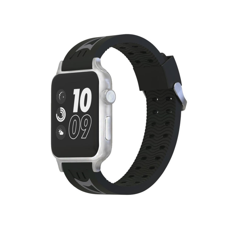 Fremragende Apple Watch Series 4 44mm Silikone Rem - Sort#serie_3