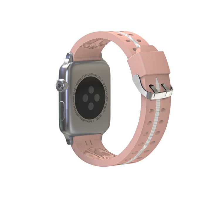 Fremragende Apple Watch Series 4 44mm Silikone Rem - Pink#serie_5