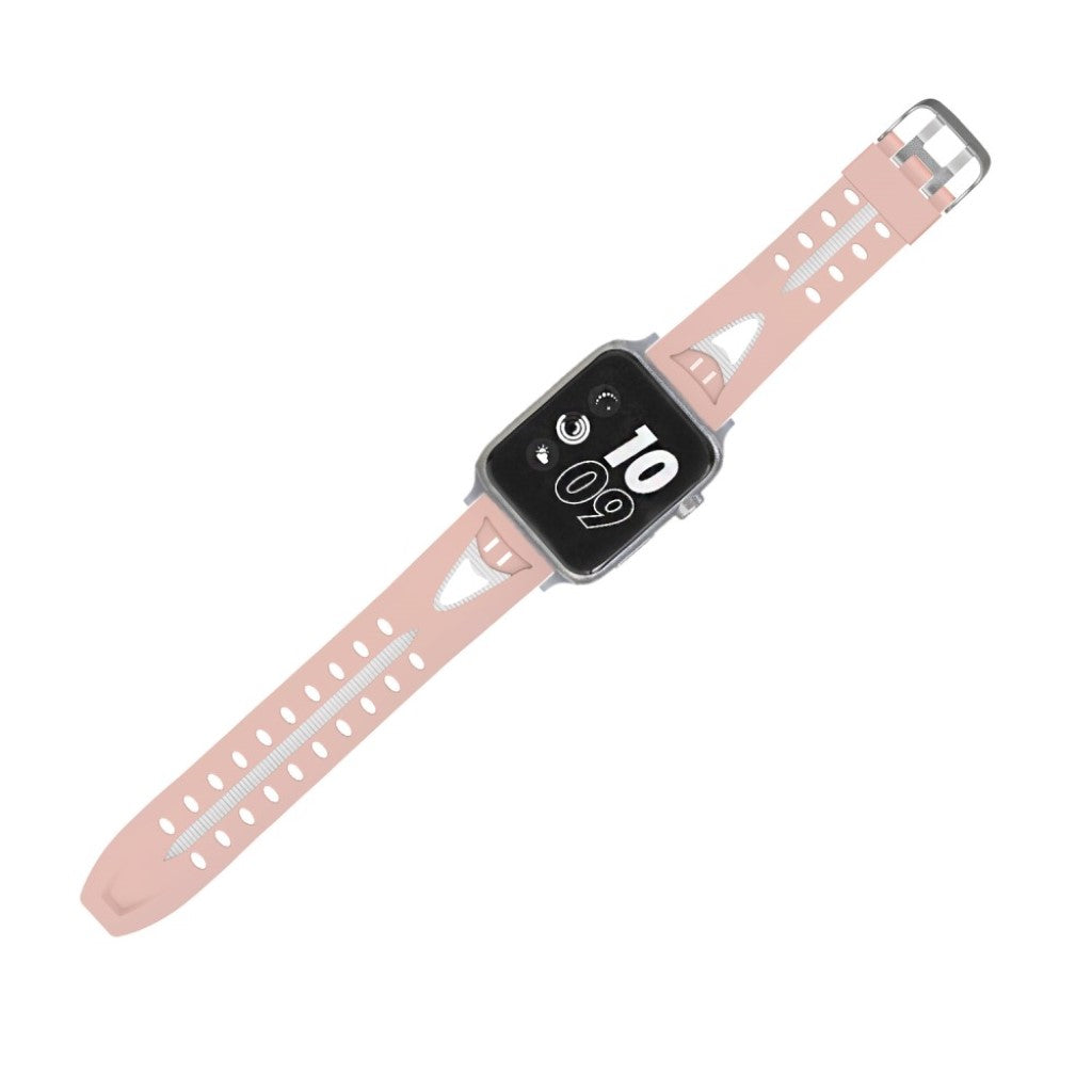 Fremragende Apple Watch Series 4 44mm Silikone Rem - Pink#serie_5