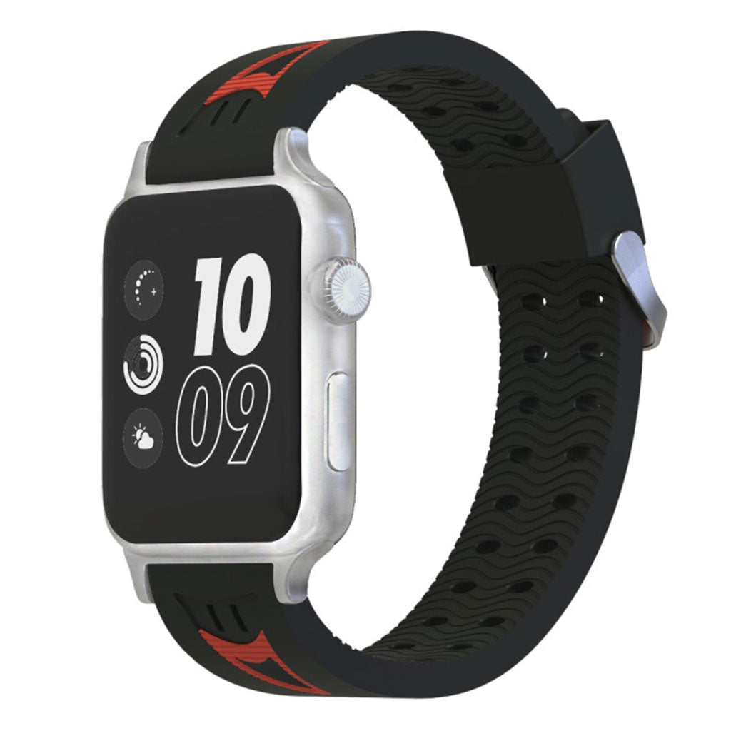 Fremragende Apple Watch Series 4 44mm Silikone Rem - Rød#serie_7