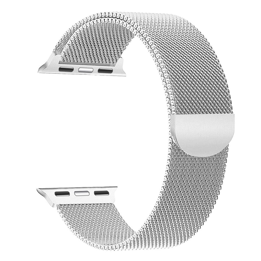 Rigtigt cool Apple Watch Series 4 44mm Metal Rem - Sølv#serie_8