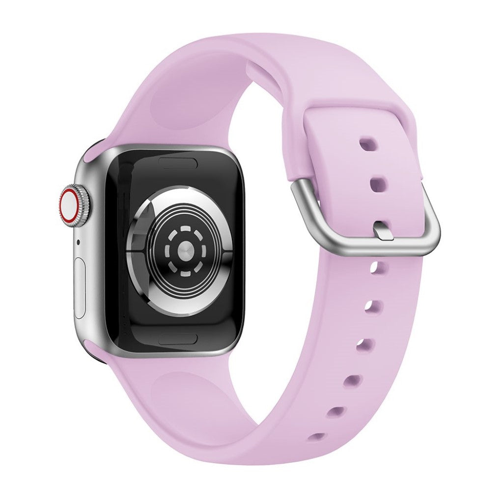 Vildt holdbart Apple Watch Series 5 40mm Silikone Rem - Lilla#serie_10