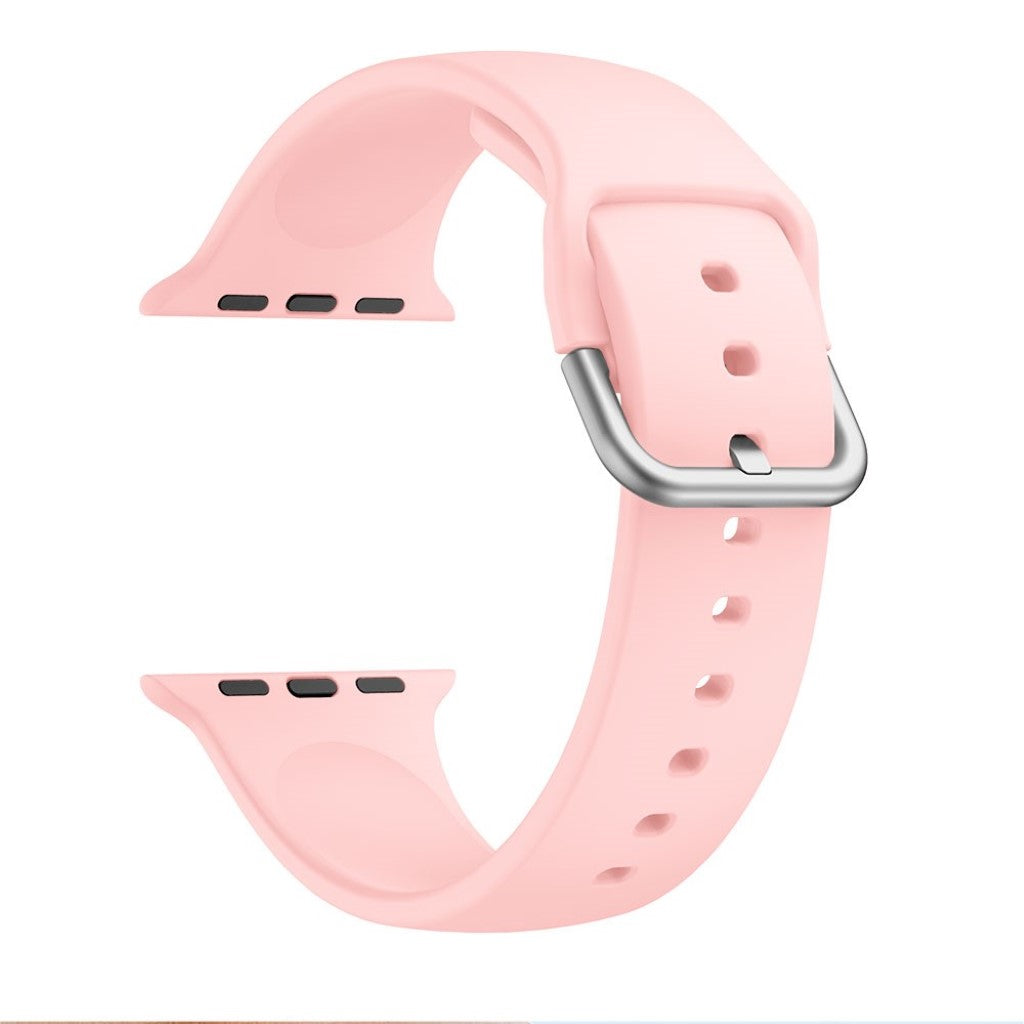 Vildt holdbart Apple Watch Series 5 40mm Silikone Rem - Pink#serie_6