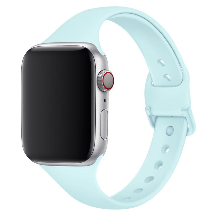 Meget holdbart Apple Watch Series 5 40mm Silikone Rem - Blå#serie_7