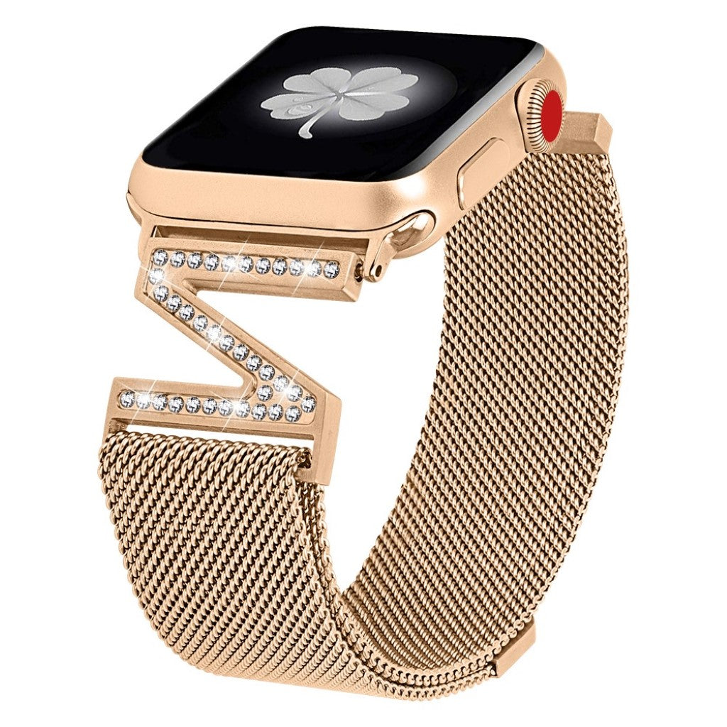 Kønt Apple Watch Series 5 40mm / Apple Watch 40mm Metal Rem - Guld#serie_3