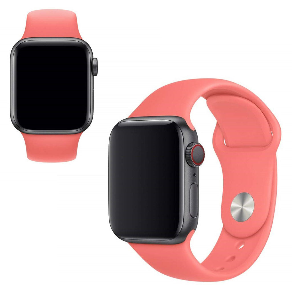  Apple Watch Series 5 44mm / Apple Watch 40mm Silikone Rem - Pink#serie_2