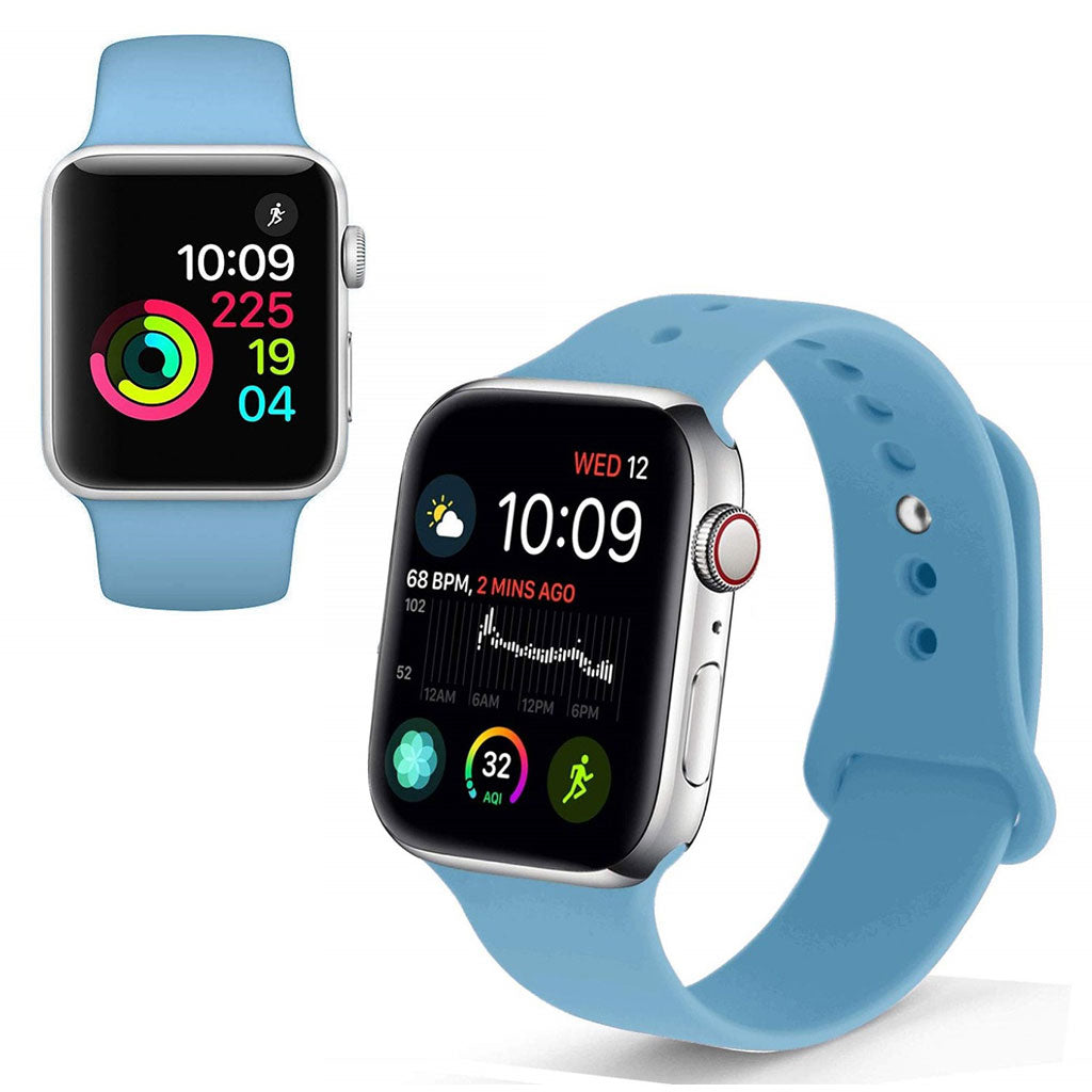  Apple Watch Series 5 44mm / Apple Watch 40mm Silikone Rem - Blå#serie_5