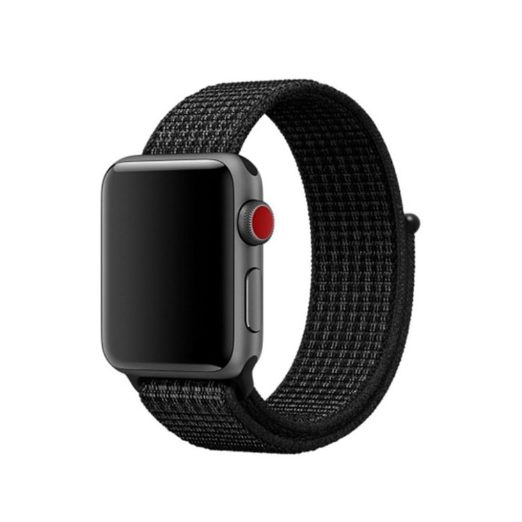 Vildt slidstærk Apple Watch Series 5 40mm Nylon Rem - Sort#serie_1