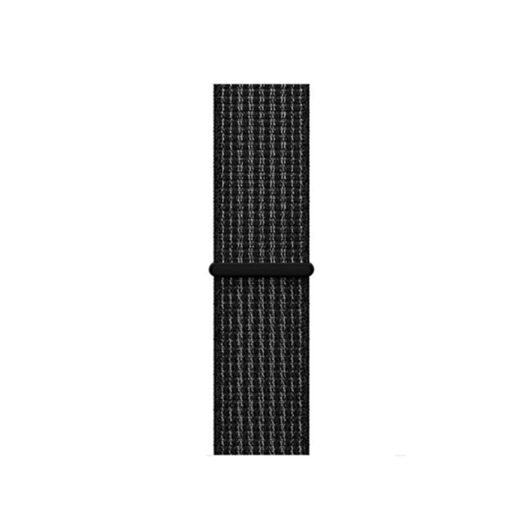 Vildt slidstærk Apple Watch Series 5 40mm Nylon Rem - Sort#serie_1