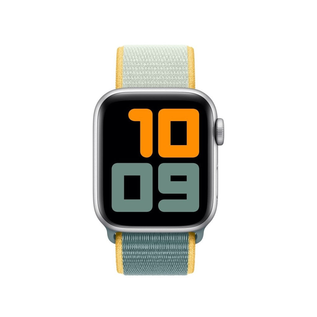 Super elegant Apple Watch Series 5 40mm Nylon Rem - Blå#serie_8
