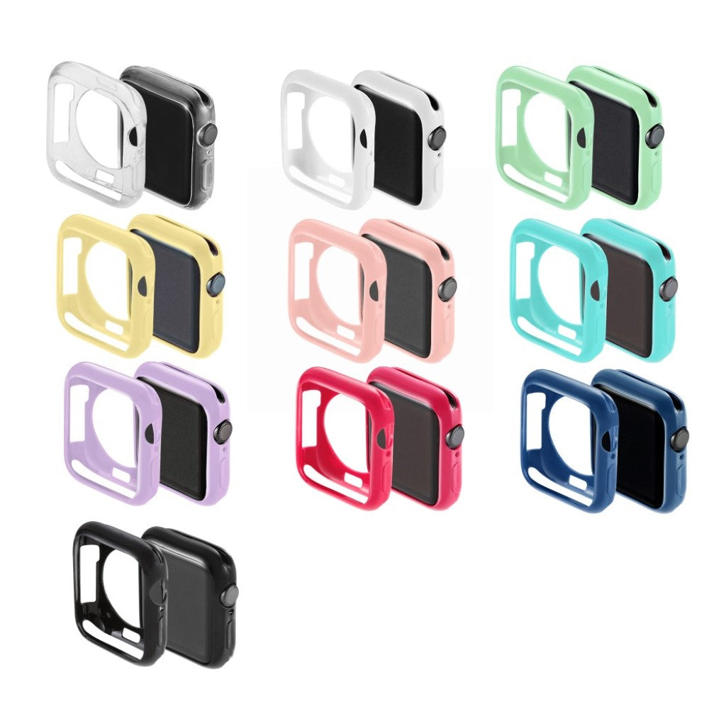 Super Fint Apple Watch Series 5 40mm Silikone Cover - Sort#serie_1