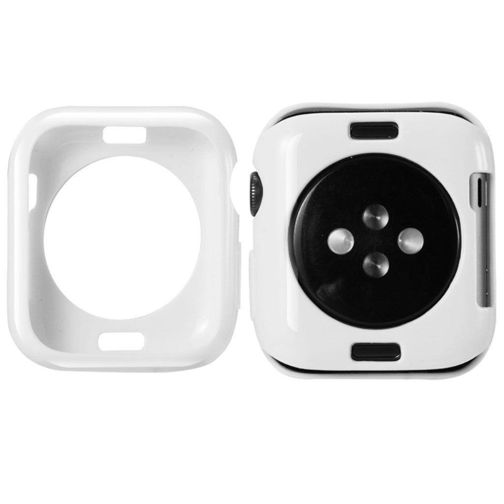 Super Fint Apple Watch Series 5 40mm Silikone Cover - Hvid#serie_3