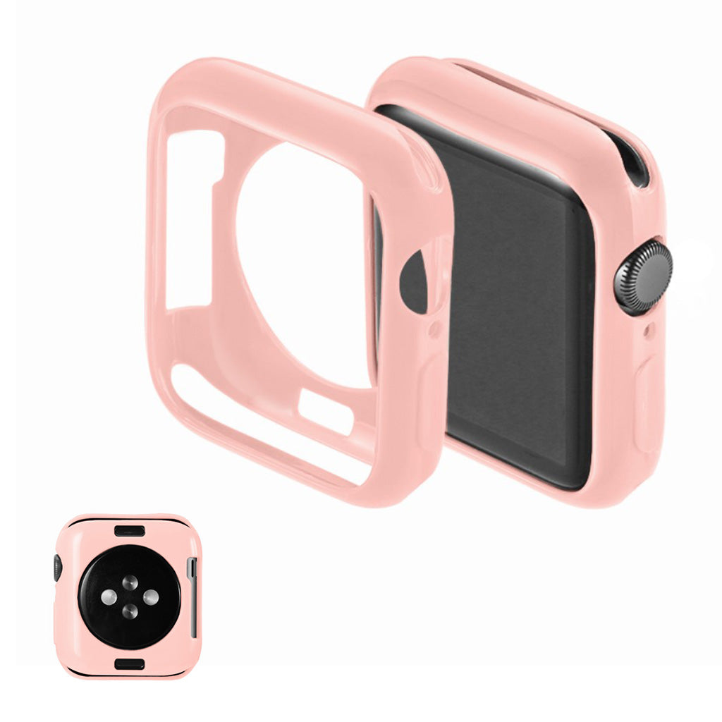 Super Fint Apple Watch Series 5 40mm Silikone Cover - Pink#serie_5