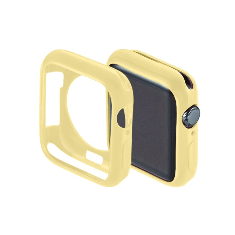 Super Fint Apple Watch Series 5 40mm Silikone Cover - Gul#serie_6