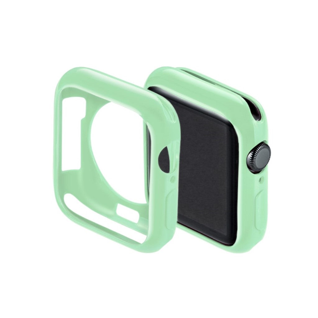 Super Fint Apple Watch Series 5 40mm Silikone Cover - Grøn#serie_7