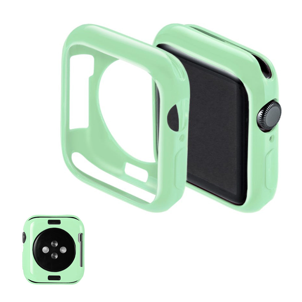 Super Fint Apple Watch Series 5 40mm Silikone Cover - Grøn#serie_7