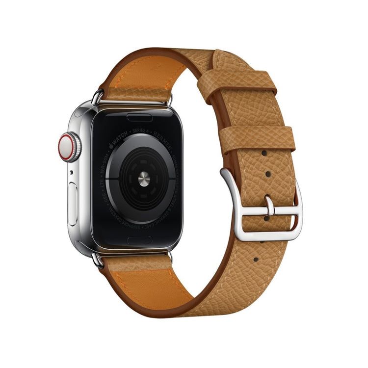 Meget fantastisk Apple Watch Series 5 44mm Ægte læder Rem - Brun#serie_6