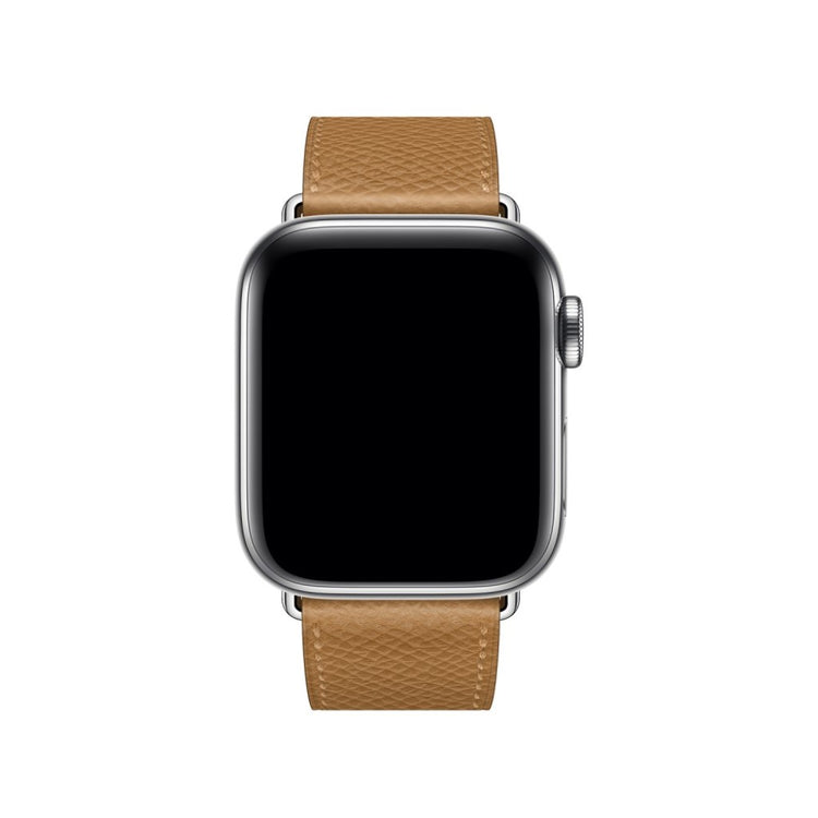 Meget fantastisk Apple Watch Series 5 44mm Ægte læder Rem - Brun#serie_6