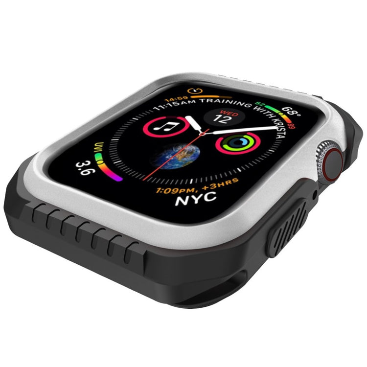 Apple Watch Series 5 44mm Holdbar Metal Bumper  - Sølv#serie_4