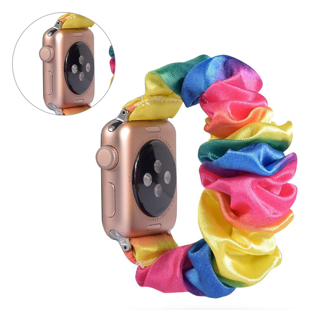 Glimrende Apple Watch Series 5 44mm Nylon Rem - Flerfarvet#serie_25