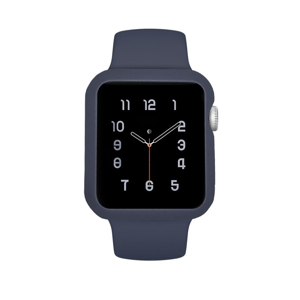 Apple Watch Series 5 44mm / Apple Watch 44mm Holdbar Silikone Bumper  - Blå#serie_11