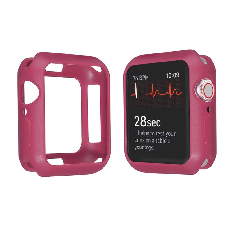 Apple Watch Series 5 44mm / Apple Watch 44mm Holdbar Silikone Bumper  - Pink#serie_5