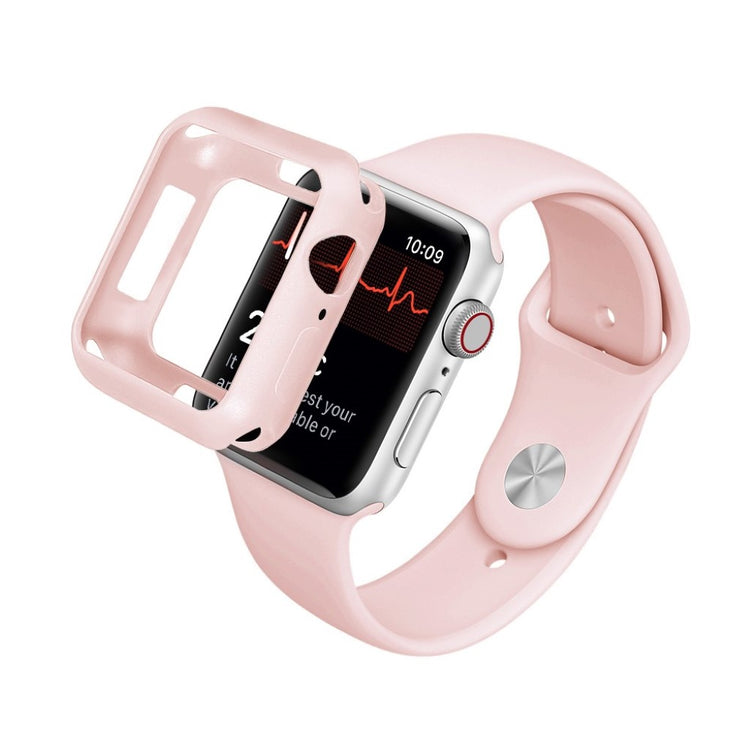 Apple Watch Series 5 44mm / Apple Watch 44mm Holdbar Silikone Bumper  - Pink#serie_7