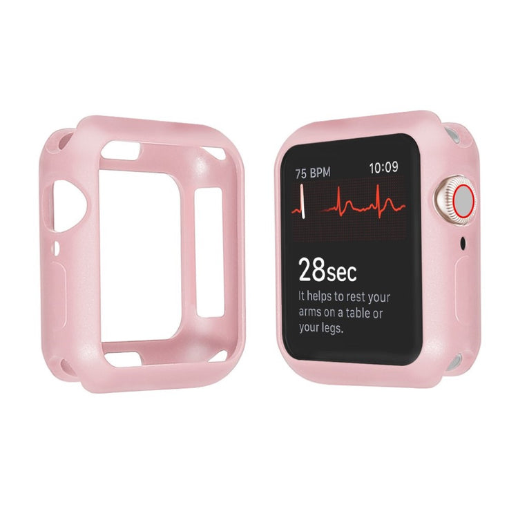 Apple Watch Series 5 44mm / Apple Watch 44mm Holdbar Silikone Bumper  - Pink#serie_7