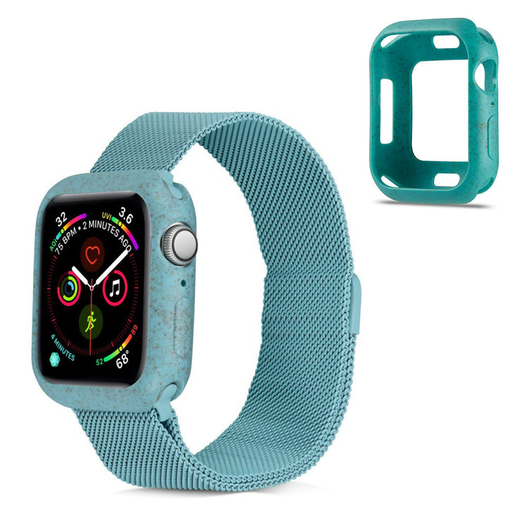 Meget Fint Apple Watch Series 5 44mm / Apple Watch 44mm Silikone Cover - Blå#serie_6